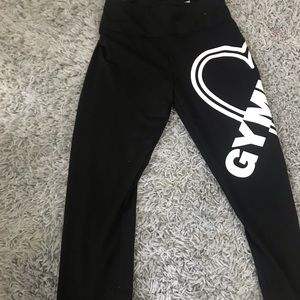 Black gymnast leggings